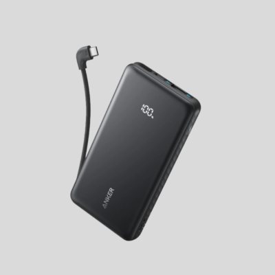 Anker Zolo Black 10K 22.5W Power Bank B-In Usb-C Cable External Battery