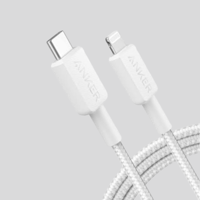 Anker 322 White 3Ft Usb-C Lightning Cable