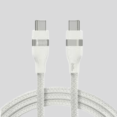 Anker Usb-C To Usb-C White 6Ft 240W Upcycled-Braided