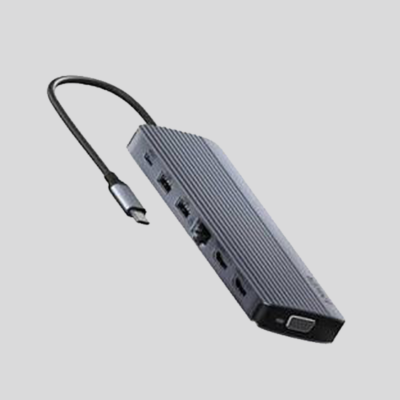 Anker Usb-C Hub Gray 14-In-1 Triple Display Docking Station