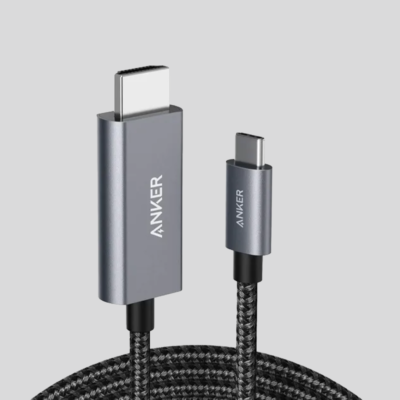 Anker Powerline 6Ft Usb-C To Hdmi Cable Nylon Black