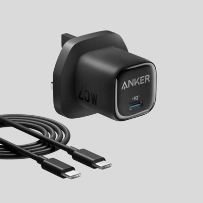 Anker 25W Black Usb-C Cable Charger For Mobile Phone