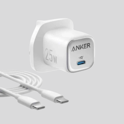 Anker 25W White Usb-C Cable Charger For Mobile Phone