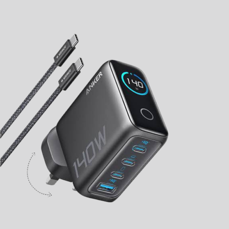 Anker Silver 140W 4Port Usb-C Charger For Mobile Phone